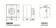 PC Kupfer-manueller Trennschalter-Trenner IP65 20 Ampere 3 Pole
