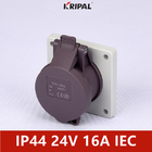 Einphasig-Niederspannungs-Platte angebrachter Sockel IP44 24V 48V 2P