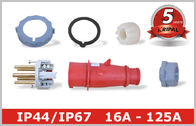 Rot 4 industrielle Stecker und Verbindungsstücke Pin 3H für Reffer-Behälter