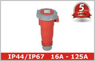 Rot 4 industrielle Stecker und Verbindungsstücke Pin 3H für Reffer-Behälter