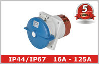 CEE flanschte industrielle elektrische gerade oder winklige ebene angebrachte Sockel/Behälter IP44/IP67 Standard16A, 32A, 63A, 125A