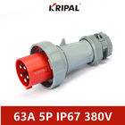 Dreiphasen-industrielle Stecker 63A 380V IP67 imprägniern Iec-Standard