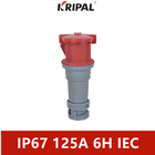 CER IP67 125A 4 Pin Industrial Connector hohe Temperatur beständig