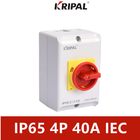 Pole 40A KRIPAL IP65 elektrischer Drehschalter-4 wasserdichter Iec-Standard
